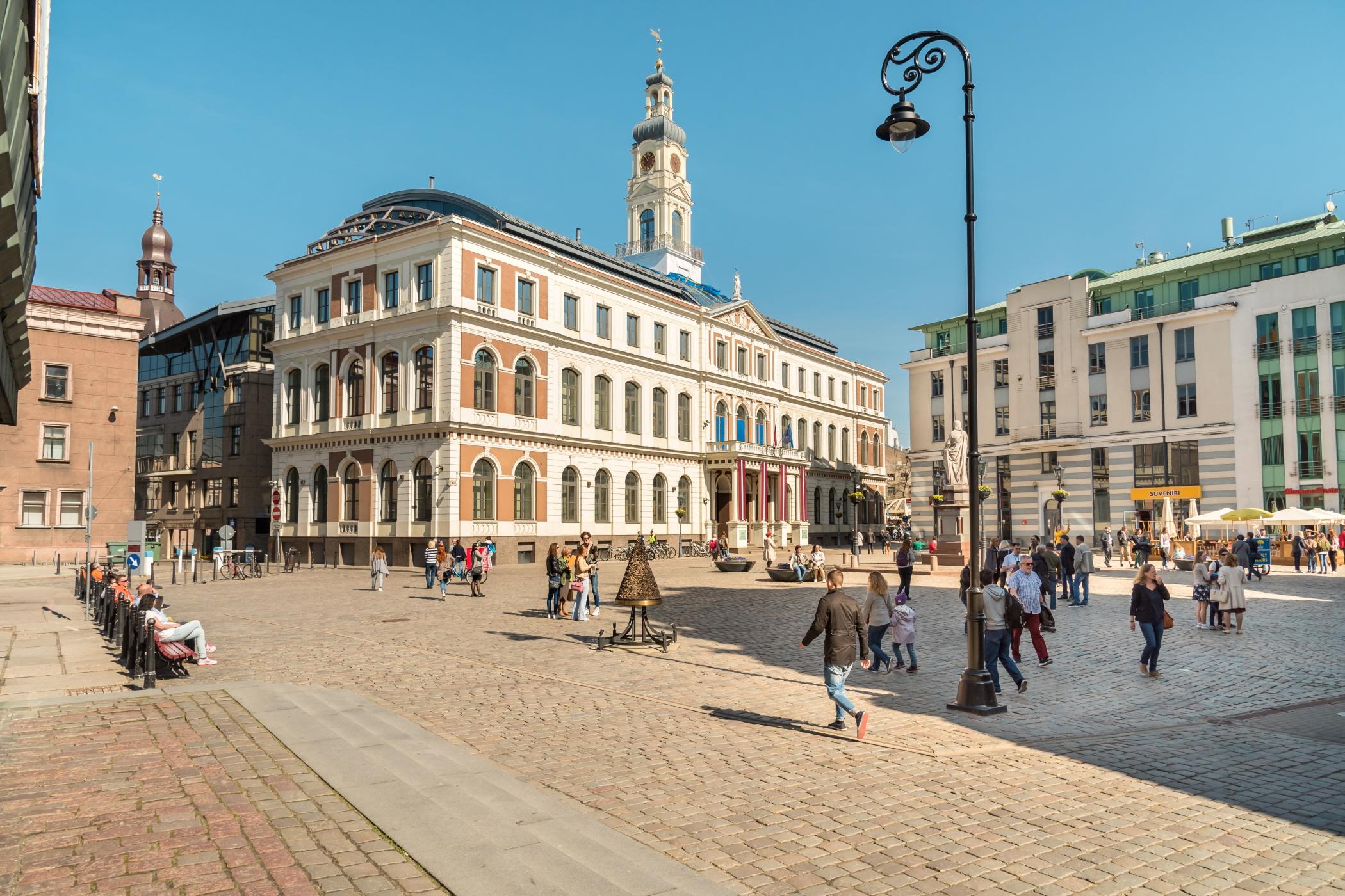 리가 시청사 광장  Riga Town Hall Square