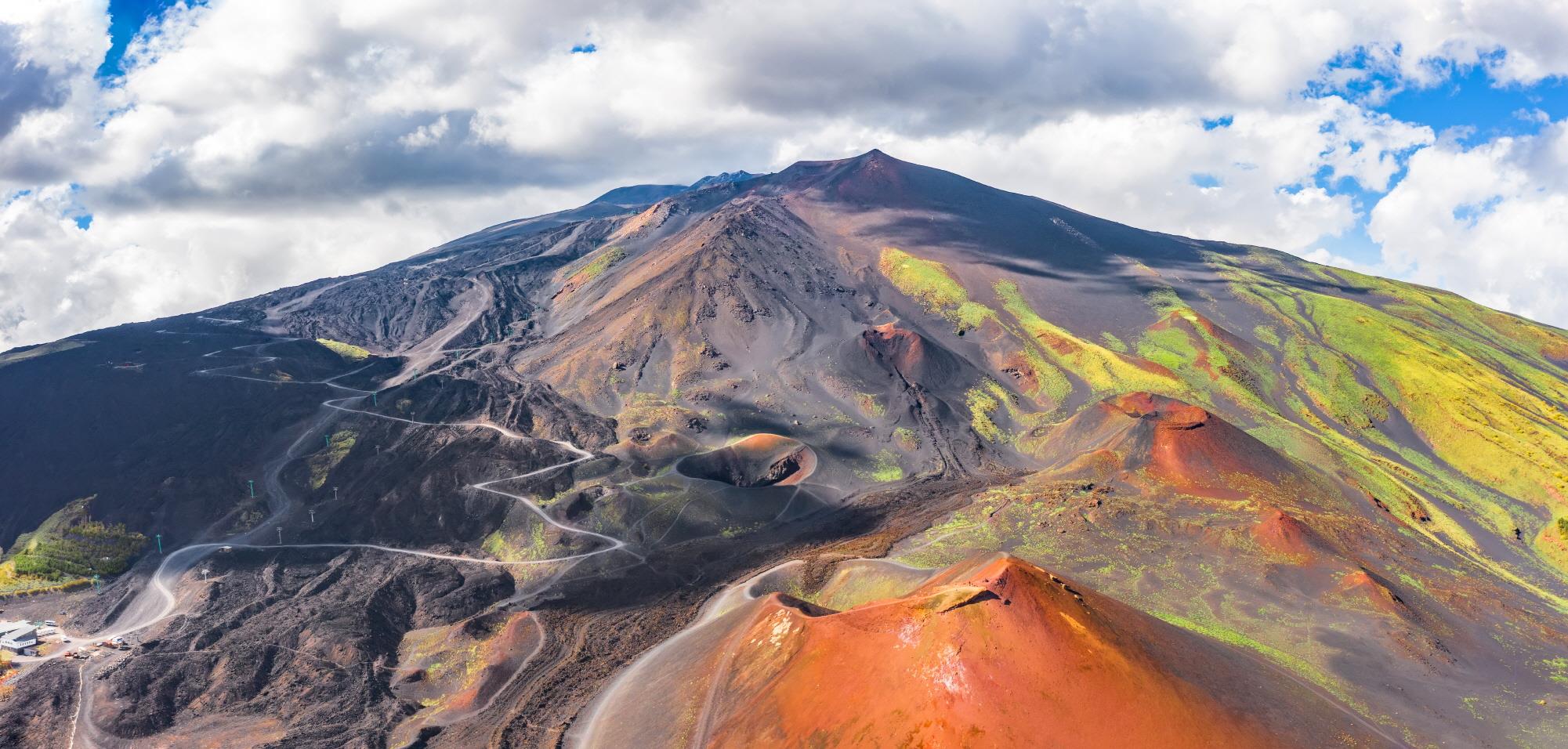 에트나 화산  Mountain Etna volcano