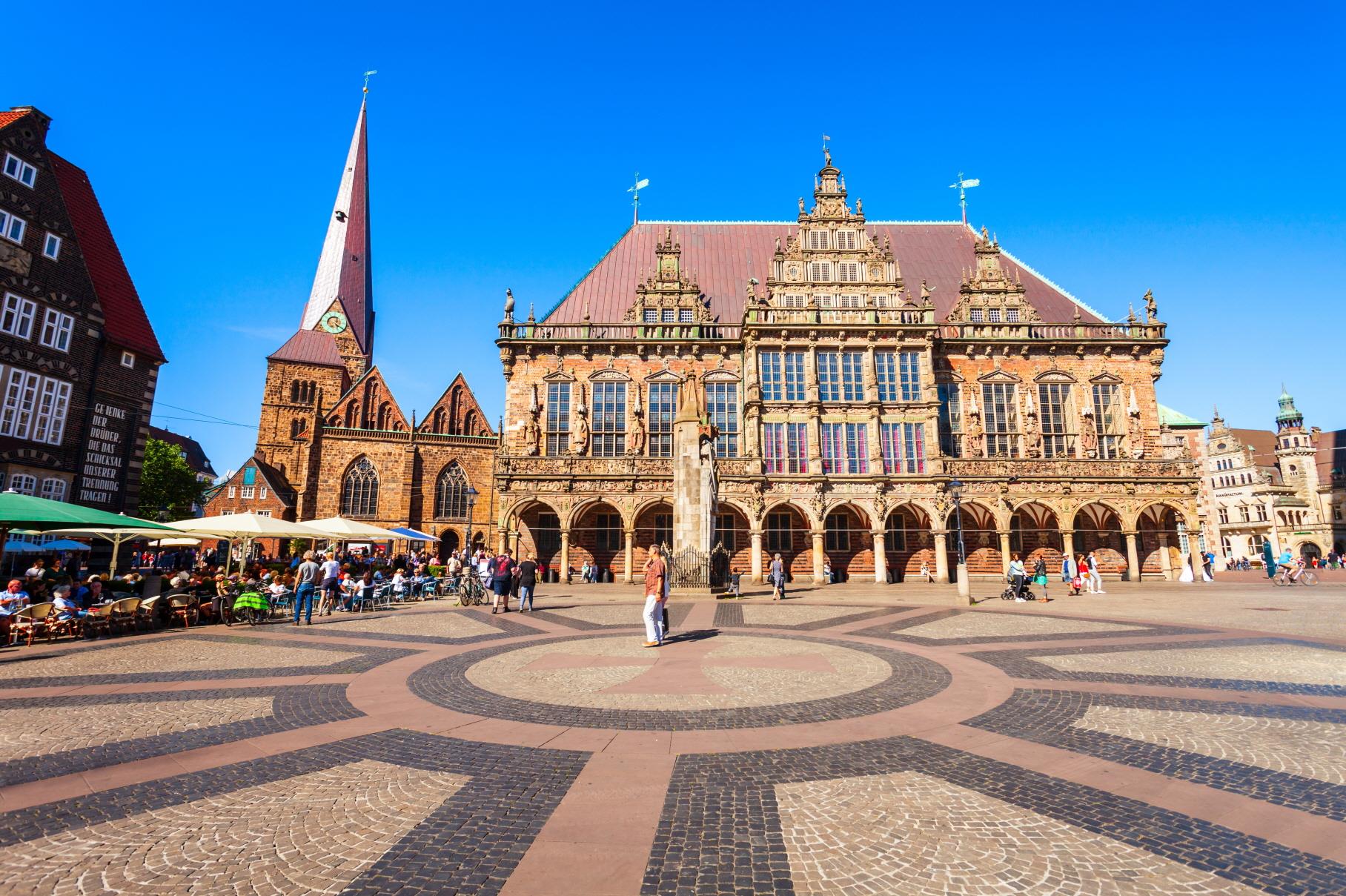 브레멘 시청사와 마르크트 광장  Bremen Rathaus-Markt Platz