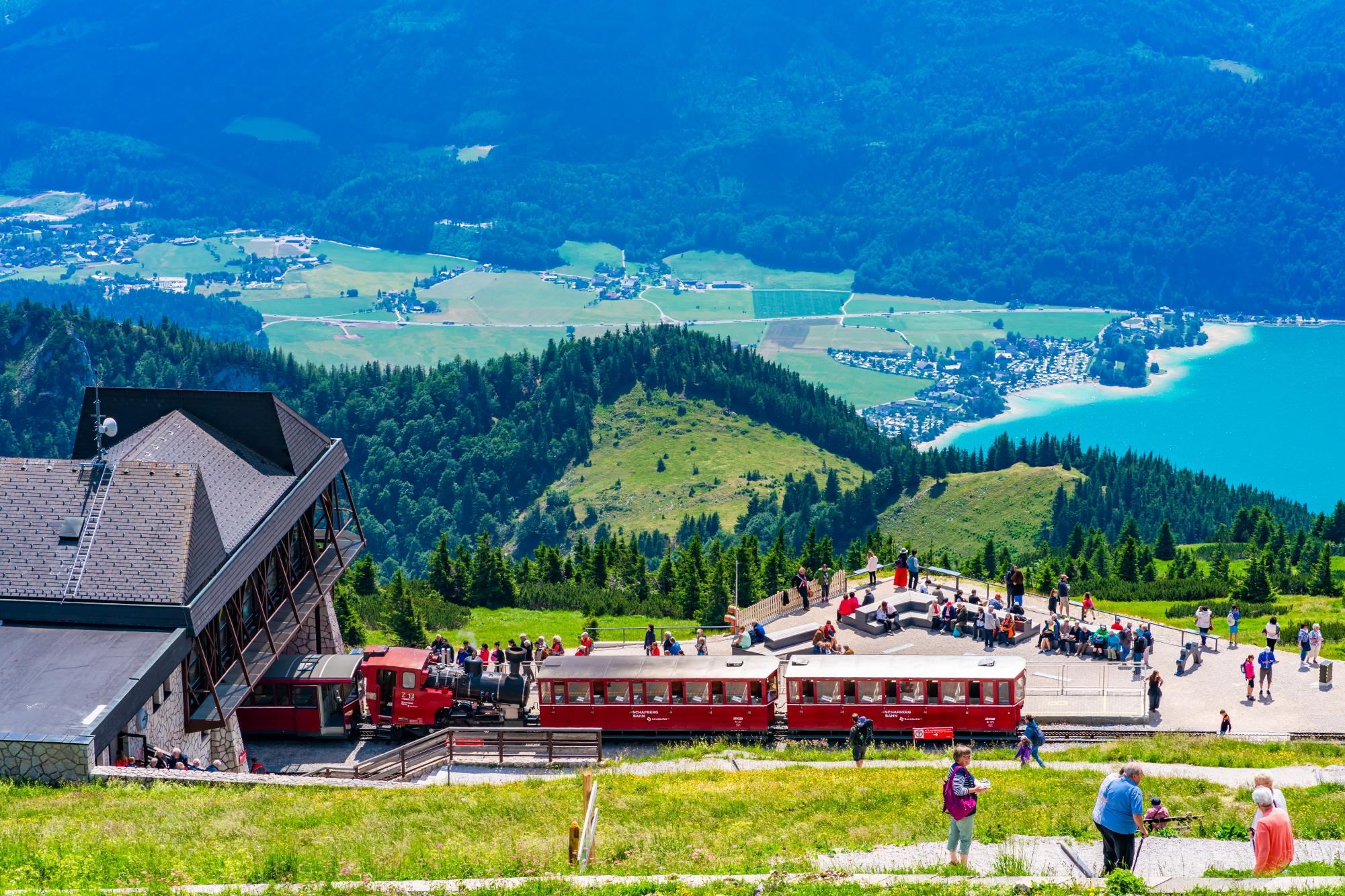 샤프베르크 등산열차 탑승  Schafbergbahn