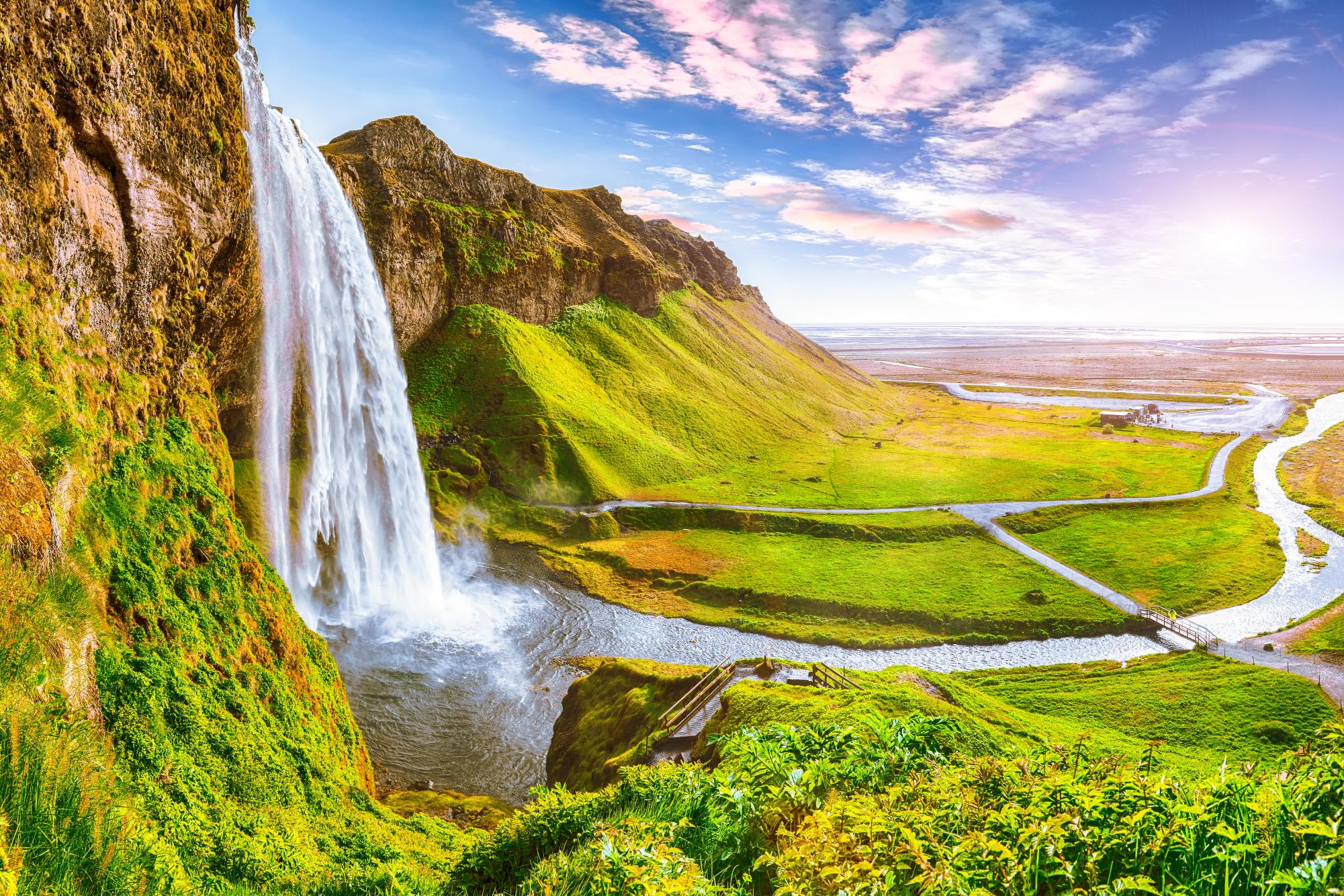 셀아란드 폭포  Seljalandsfoss