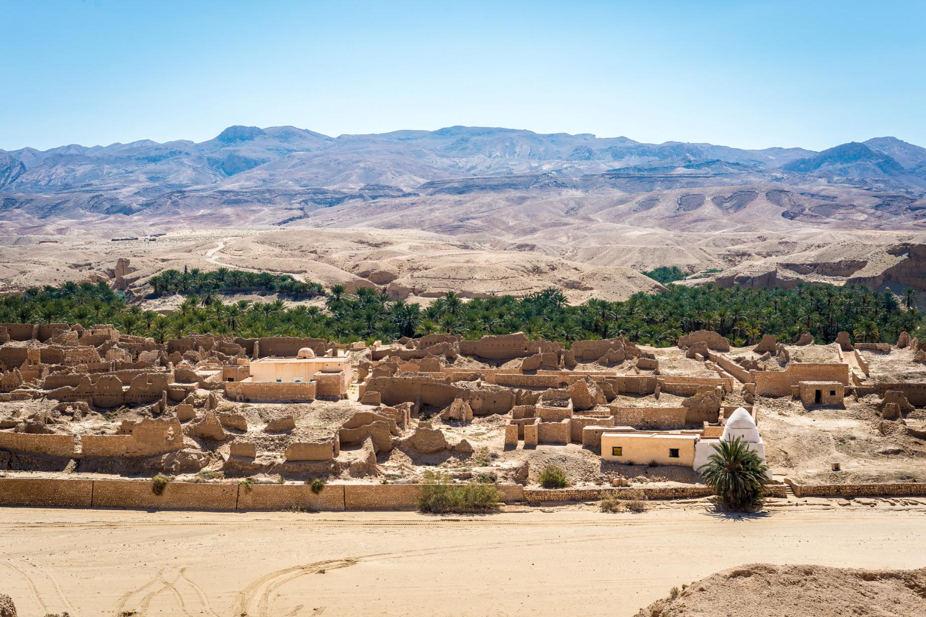 타메르자 고대 주거유적지  Ruins of old village Tamerza