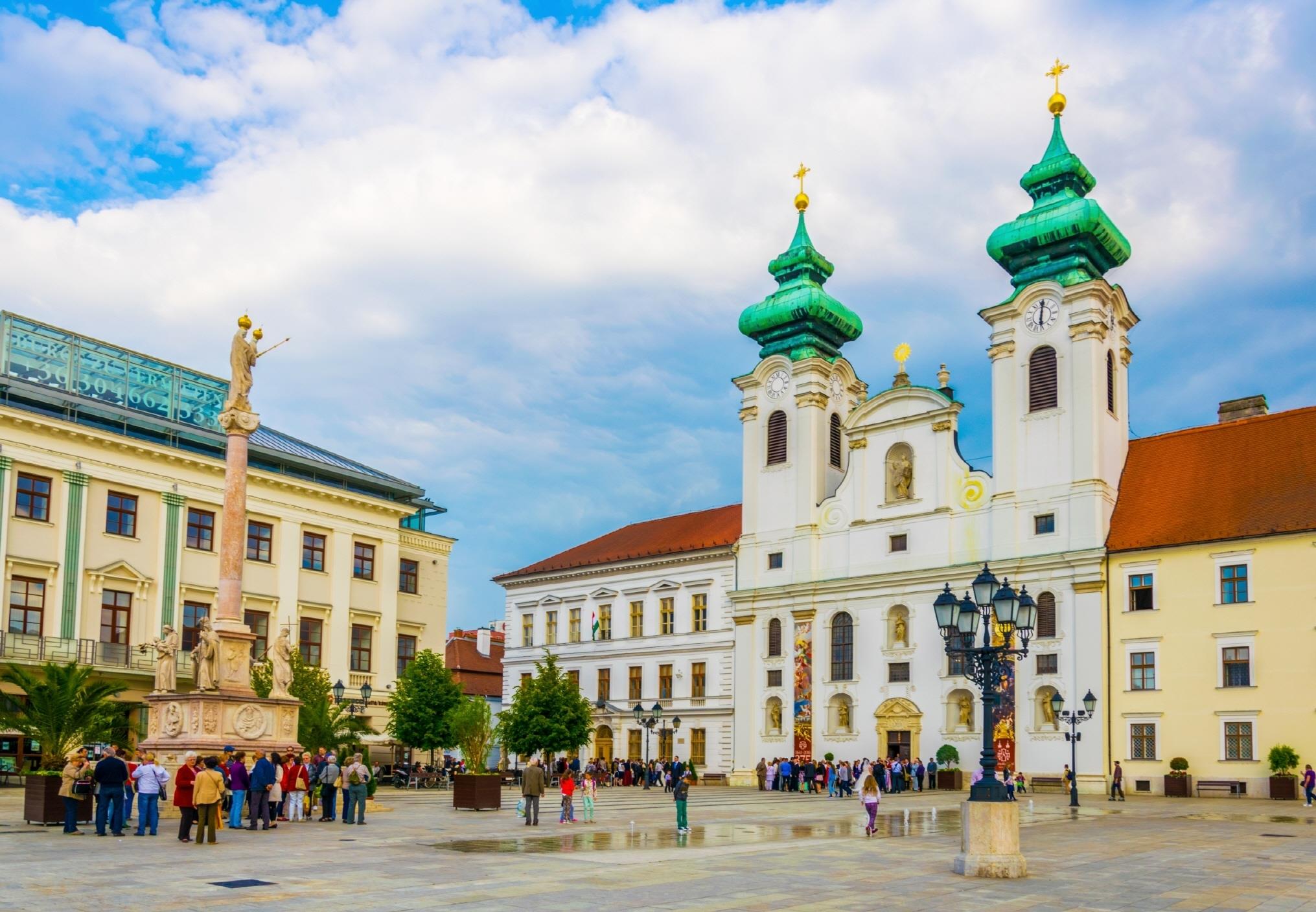 기요르 세체니광장  Gyor szechenyi square