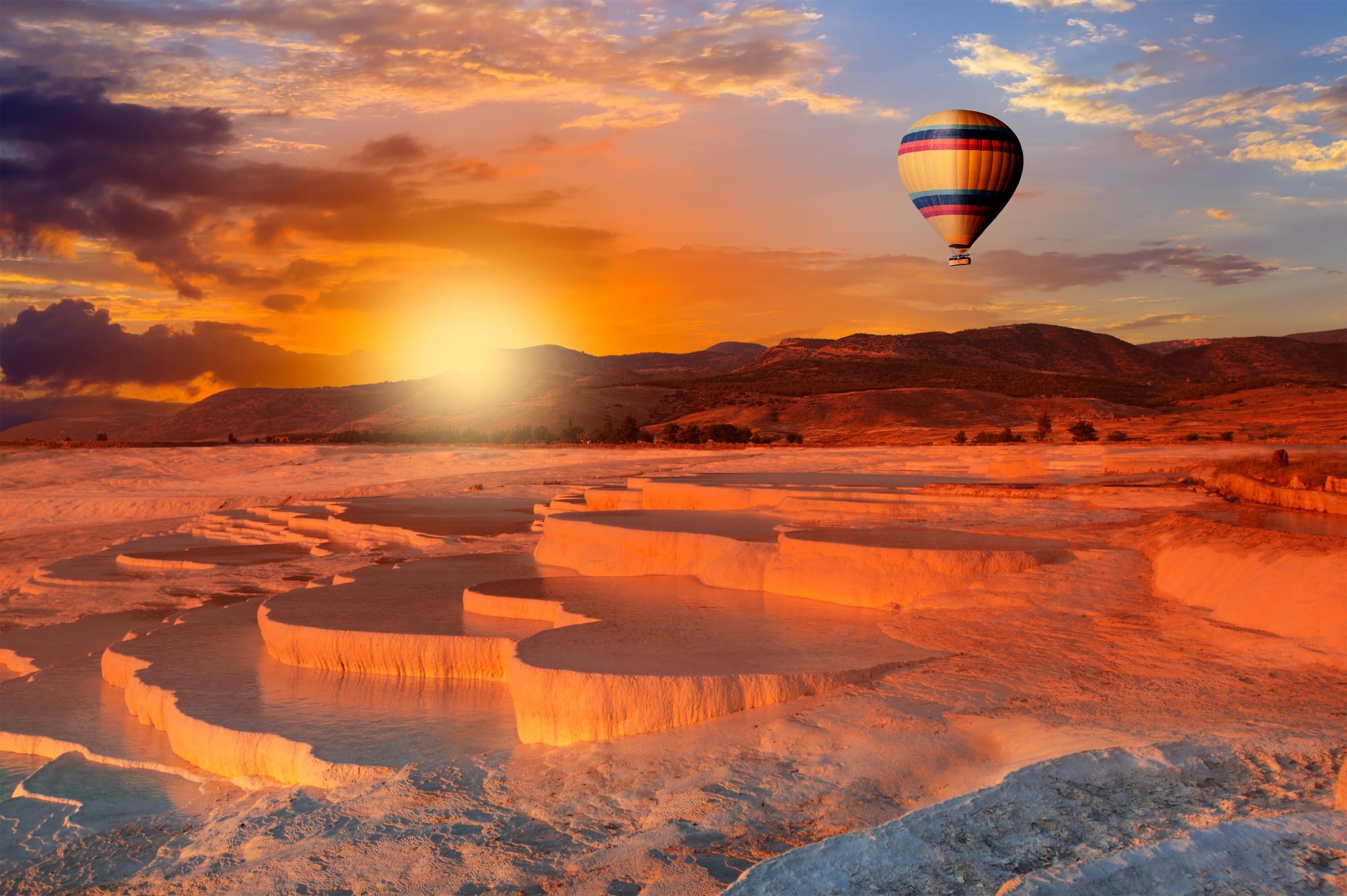 노천온천  Travertines of Pamukkale