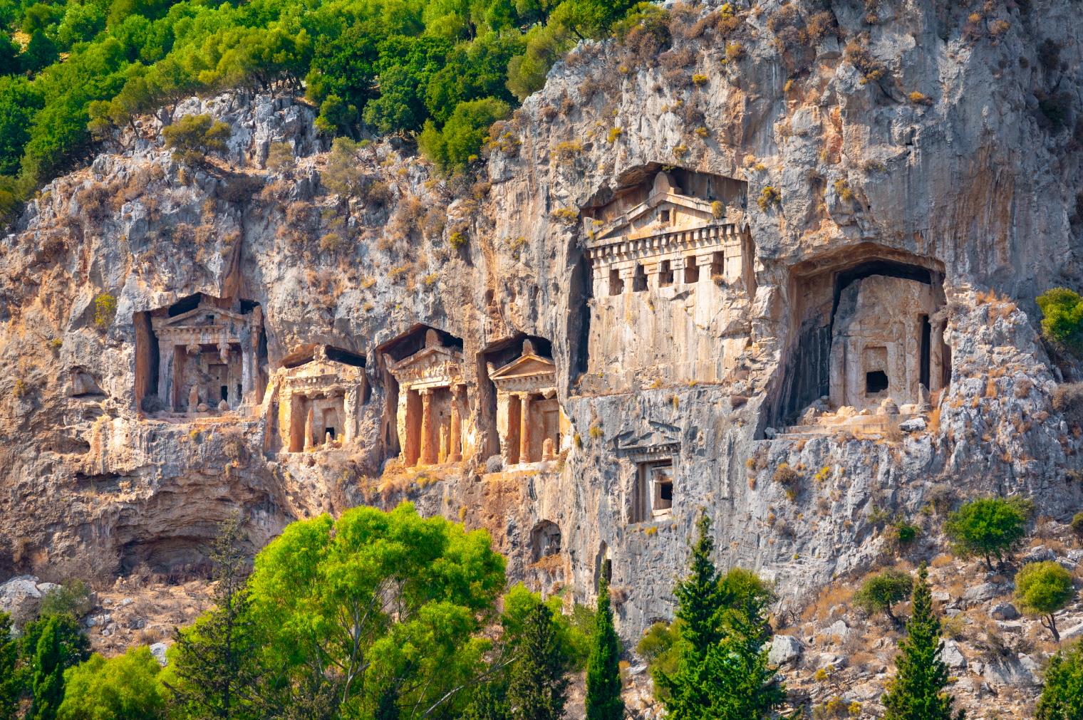 리키안 석굴무덤  Lycian Tombs of ancient Caunos