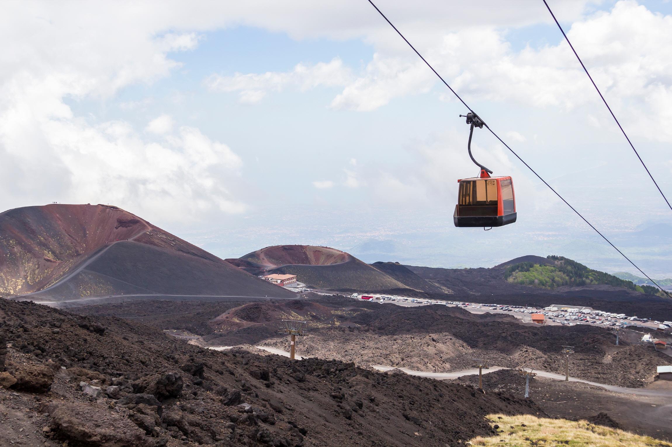 에트나 화산  Mountain Etna volcano