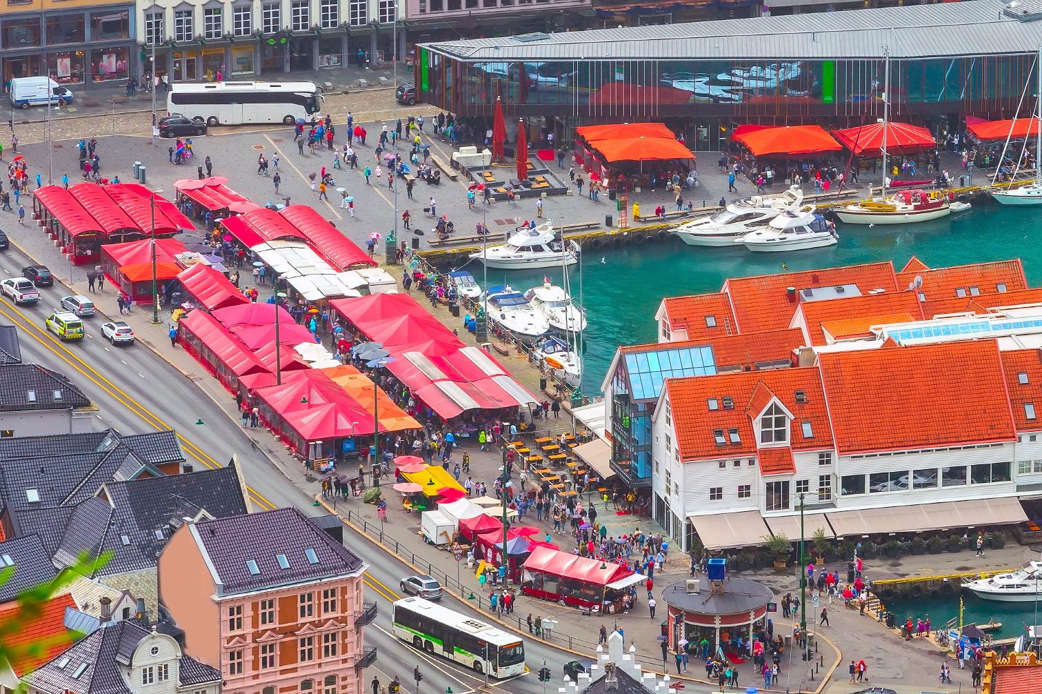 베르겐 수산시장  Fishmarket in Bergen