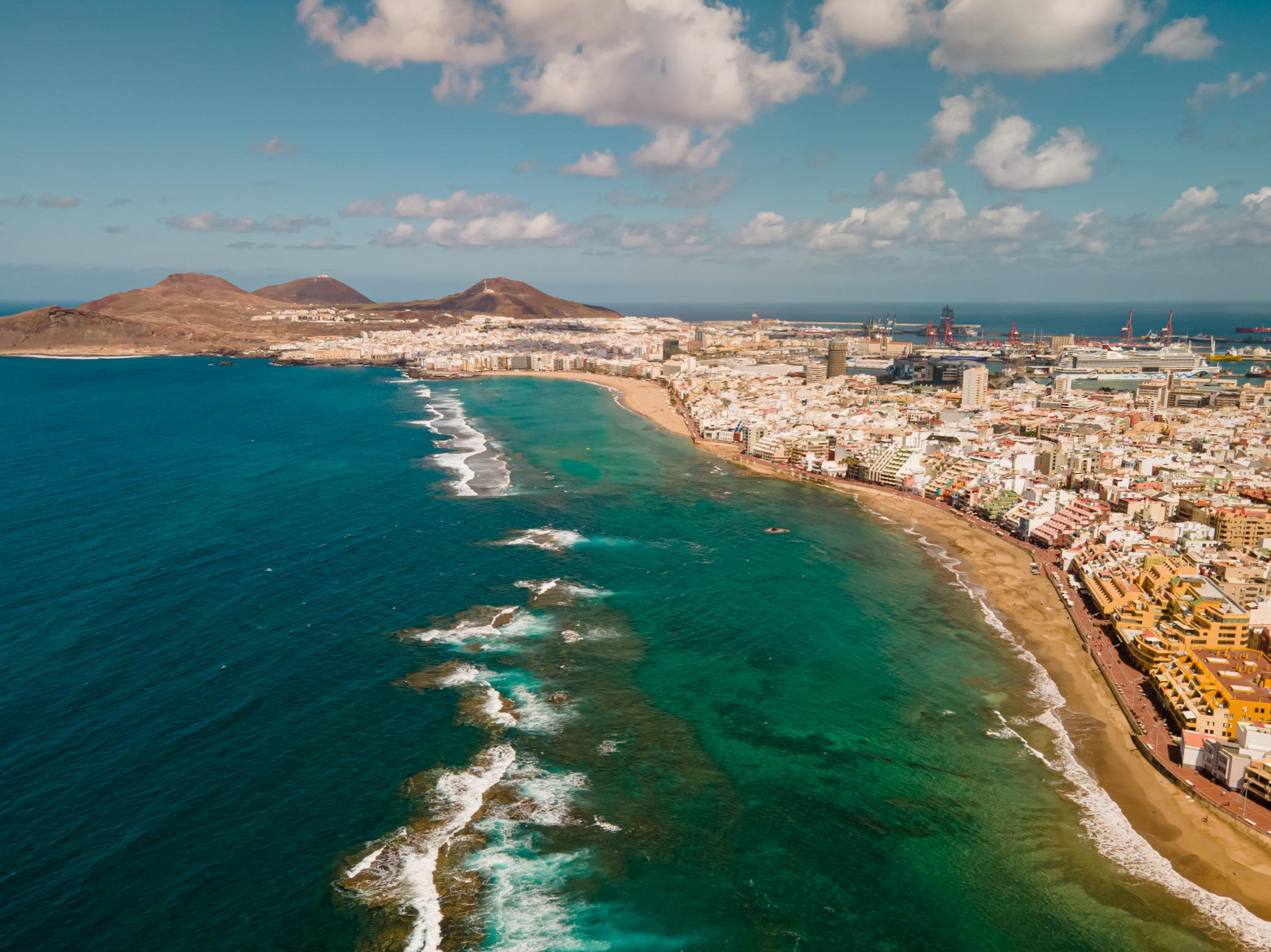 라스칸테라스 해변  Playa de Las Canteras