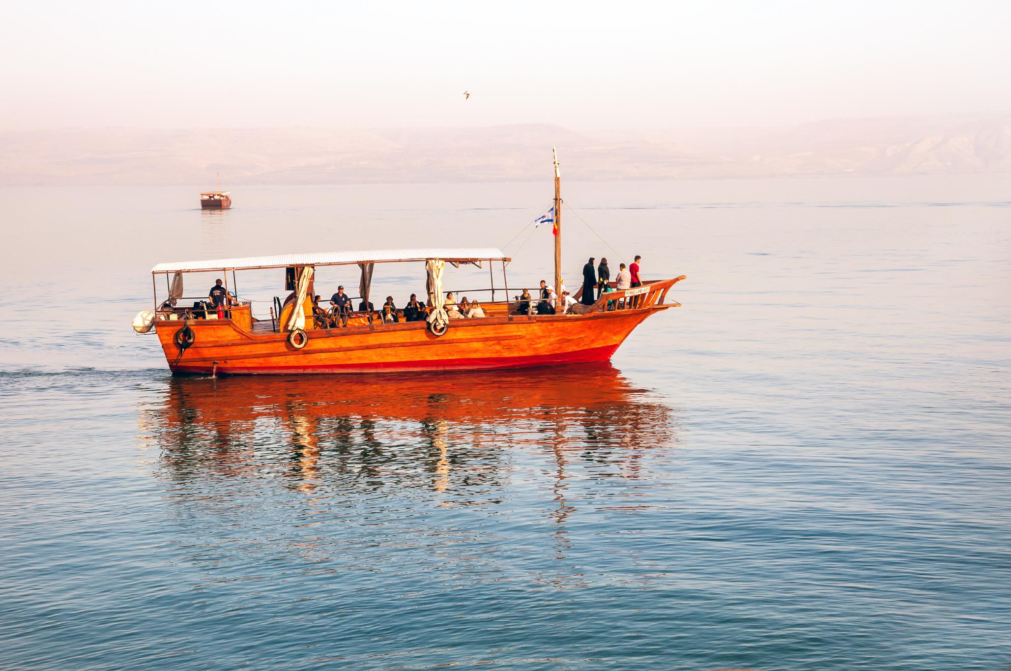 갈릴리호수 선상예배  Sea of Galilee